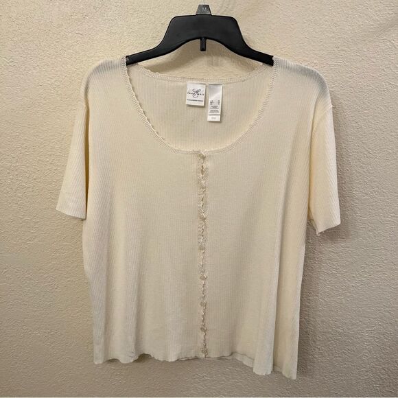 Emma James Elegant Sort Sleeve Top Size XL - Picture 1 of 5